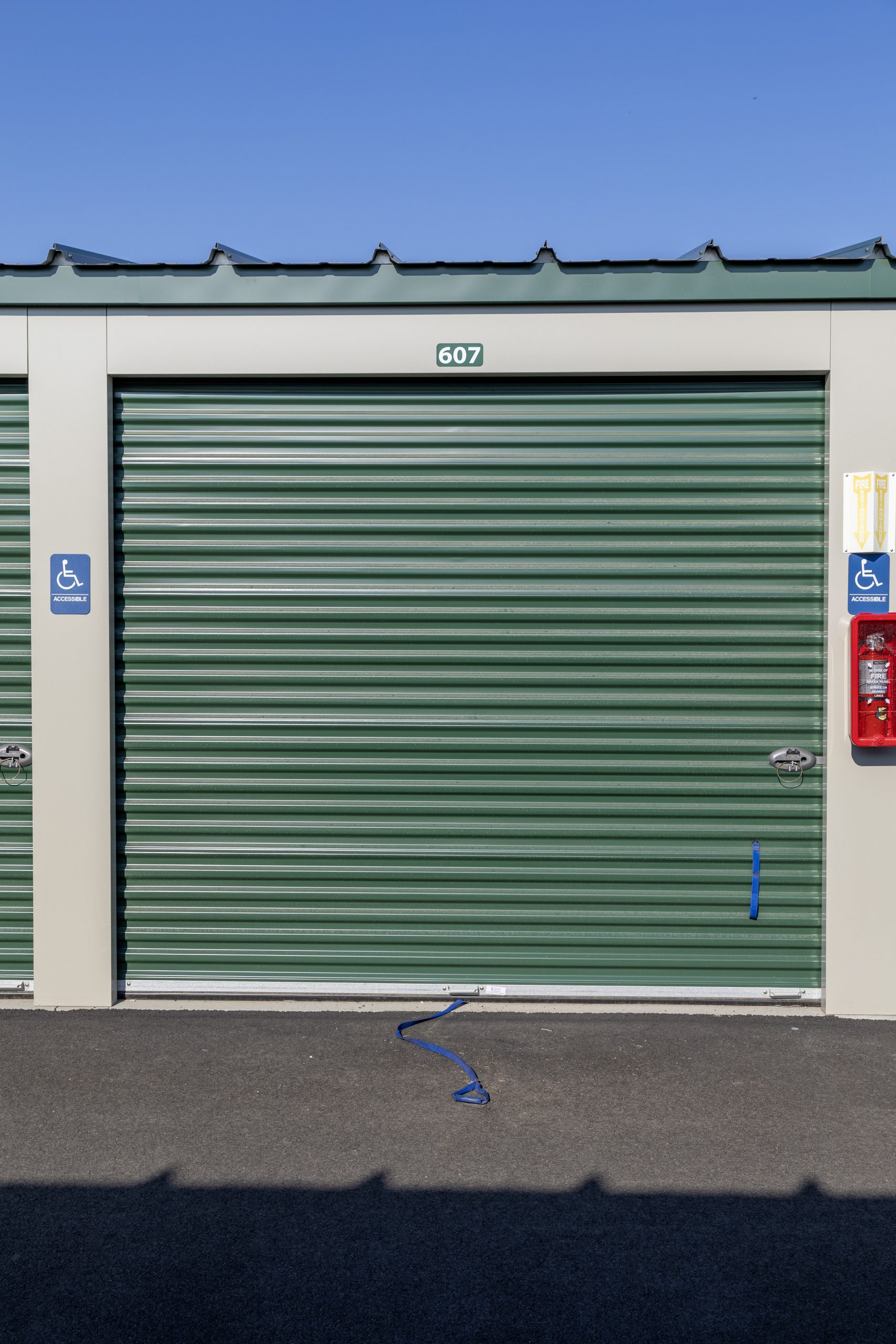 Small Drive Up unit exterior view